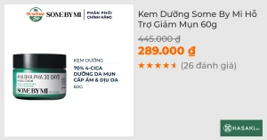 Kem Dưỡng Some By Mi Hỗ Trợ Giảm Mụn 60g