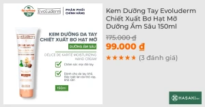 Kem Dưỡng Tay Evoluderm Chiết Xuất Bơ Hạt Mỡ Dưỡng Ẩm Sâu 150ml