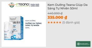 Kem Dưỡng Teana Giúp Da Sáng Tự Nhiên 50ml
