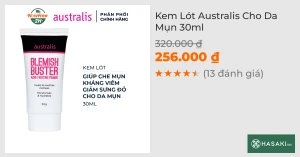 Kem Lót Australis Cho Da Mụn 30ml