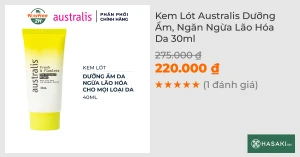 Kem Lót Australis Dưỡng Ẩm, Ngăn Ngừa Lão Hóa Da 30ml