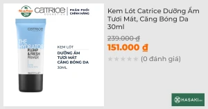 Kem Lót Catrice Dưỡng Ẩm Tươi Mát, Căng Bóng Da 30ml