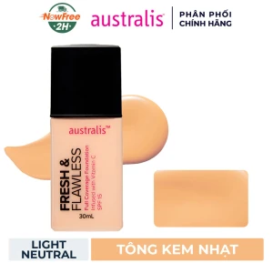Kem Nền Australis Siêu Nhẹ Tông Kem Nhạt LightNeutral 30ml