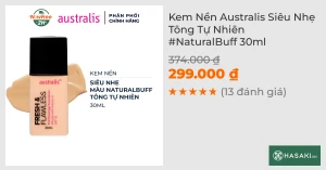 Kem Nền Australis Siêu Nhẹ Tông Tự Nhiên NaturalBuff 30ml