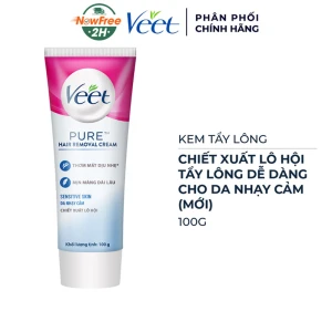 Kem Tẩy Lông Veet Pure Dành Cho Da Nhạy Cảm 100g (Mới)