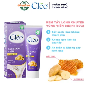 Kem Tẩy Lông Viền Bikini Cléo Từ Khoai Tây & Mật Ong 50g