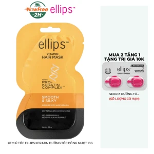 Kem Ủ Tóc Ellips Keratin Dưỡng Tóc Bóng Mượt 18g