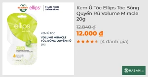 Kem Ủ Tóc Ellips Tóc Bồng Quyến Rũ Volume Miracle 20g