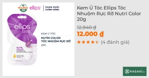 Kem Ủ Tóc Ellips Tóc Nhuộm Rực Rỡ Nutri Color 20g