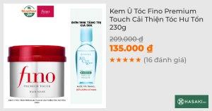 Kem Ủ Tóc Fino Premium Touch Cải Thiện Tóc Hư Tổn 230g