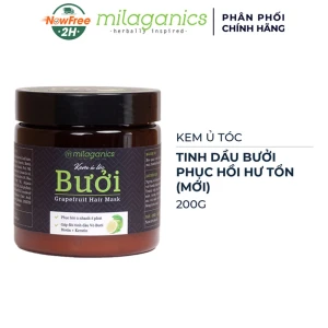 Kem Ủ Tóc Milaganics Tinh Dầu Bưởi Phục Hồi Hư Tổn 200g (Mới)