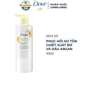 Kem Xả Dove Phục Hồi Hư Tổn Chiết Xuất Bơ & Dầu Argan 500g