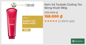 Kem Xả Tsubaki Dưỡng Tóc Bóng Mượt 180g