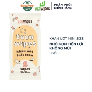 Khăn Ướt Mini Size EcoWipes Nhỏ Gọn Không Mùi Gói 8 Tờ