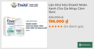 Lăn Khử Mùi EtiaXil Nhãn Xanh Cho Da Nhạy Cảm 15ml