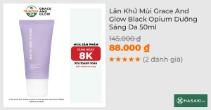 Lăn Khử Mùi Grace And Glow Black Opium Dưỡng Sáng Da 50ml