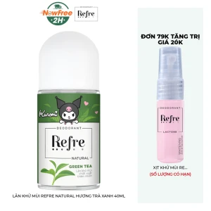 Lăn Khử Mùi Refre Natural Hương Trà Xanh 40ml
