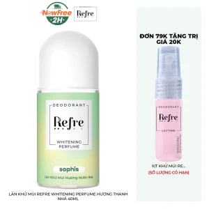Lăn Khử Mùi Refre Whitening Perfume Hương Thanh Nhã 40ml