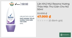 Lăn Khử Mùi Rexona Hương Thảo Mộc Thư Giãn Cho Nữ 50ml