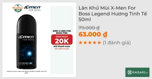 Lăn Khử Mùi X-Men For Boss Legend Hương Tinh Tế 50ml