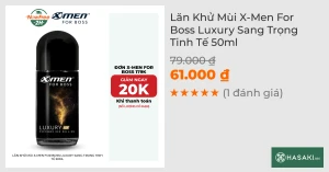 Lăn Khử Mùi X-Men For Boss Luxury Sang Trọng Tinh Tế 50ml
