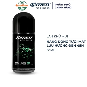 Lăn Khử Mùi X-Men For Boss Motion Năng Động Tươi Mát 50ml