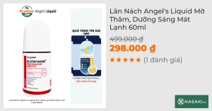 Lăn Nách Angel's Liquid Mờ Thâm, Dưỡng Sáng Mát Lạnh 60ml