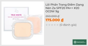Lõi Phấn Trang Điểm Dạng Nén Za SPF20 PA 20 OC0W 9g