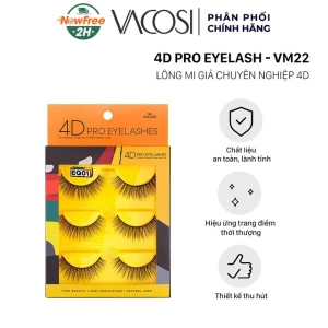 Lông Mi Giả 4D Vacosi Hiệu Ứng Mắt Long Lanh EQ01 3 Cặp