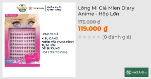 Lông Mi Giả Mlen Diary Anime - Hộp Lớn