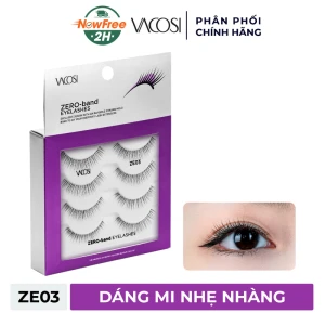 Lông Mi Vacosi Gân Trong Nhẹ Nhàng VM28-ZE03 4 Cặp/Hộp