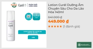 Lotion Curél Dưỡng Ẩm Chuyên Sâu Cho Da Lão Hóa 140ml