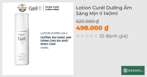Lotion Curél Dưỡng Ẩm Sáng Mịn II 140ml