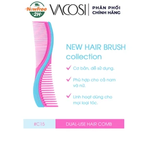Lược Chải Tóc Vacosi Cổ Điển 2 Đầu C15