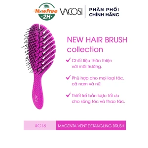 Lược Chải Tóc Vacosi Gỡ Rối Màu Hồng C18