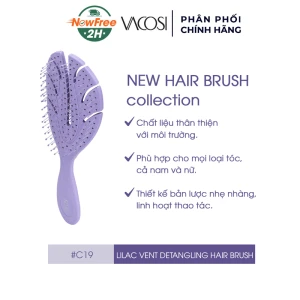 Lược Chải Tóc Vacosi Gỡ Rối Màu Tím C19
