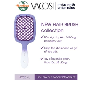 Lược Vacosi Dạng Lưới Massage & Gỡ Rối Tóc Ướt Màu Tím C20-L