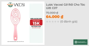 Lược Vacosi Gỡ Rối Cho Tóc Ướt C07