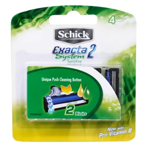 Lưỡi Dao Cạo Schick Exacta 2 System Sensitive (Vỉ 4 Cái)
