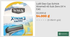 Lưỡi Dao Cạo Schick Xtreme3 4S Sub Zero (Vỉ 4 Cái)