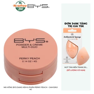 Má Hồng BYS Dạng Kem & Phấn Perky Peach - Cam Đào 4g