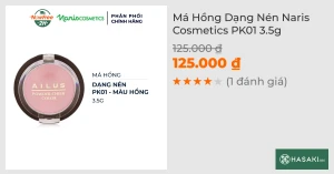 Má Hồng Dạng Nén Naris Cosmetics PK01 3.5g