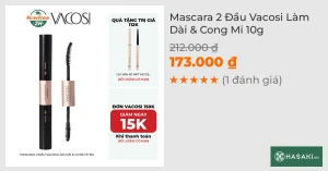 Mascara 2 Đầu Vacosi Làm Dài & Cong Mi 10g