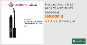 Mascara Australis Làm Cong Và Dày Mi 8ml