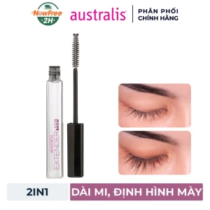 Mascara Australis Trong Suốt Dài Mi & Định Hình Chân Mày 8ml