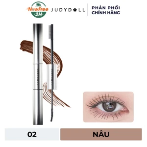Mascara Judydoll 2 Đầu Làm Cong, Dài & Dày Mi - 02 Nâu