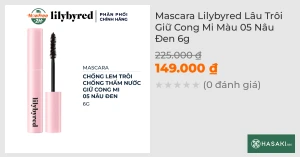 Mascara Lilybyred Lâu Trôi Giữ Cong Mi Màu 05 Nâu Đen 6g