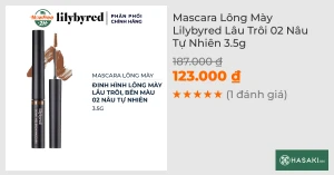 Mascara Lông Mày Lilybyred Lâu Trôi 02 Nâu Tự Nhiên 3.5g