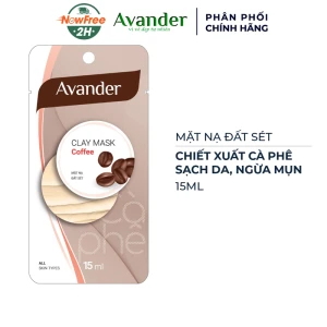 Mặt Nạ Avander Đất Sét Cà Phê Sạch Da, Ngừa Mụn 15ml
