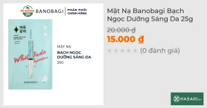 Mặt Nạ Banobagi Bạch Ngọc Dưỡng Sáng Da 25g